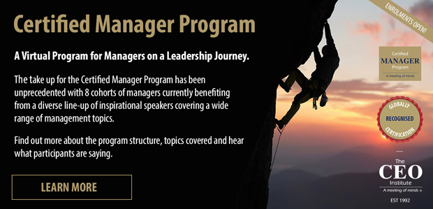 Certified Manager Program | The CEO Institute
