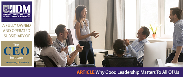 Why Good Leadership Matters To All Of Us - Michelle Gibbings